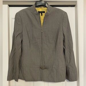 Escada Gray Front Zipper Jacket - Size Large